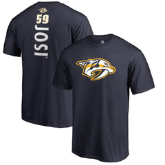 NHL Navy Roman Josi Nashville Predators Backer Name & Number T-Shirt