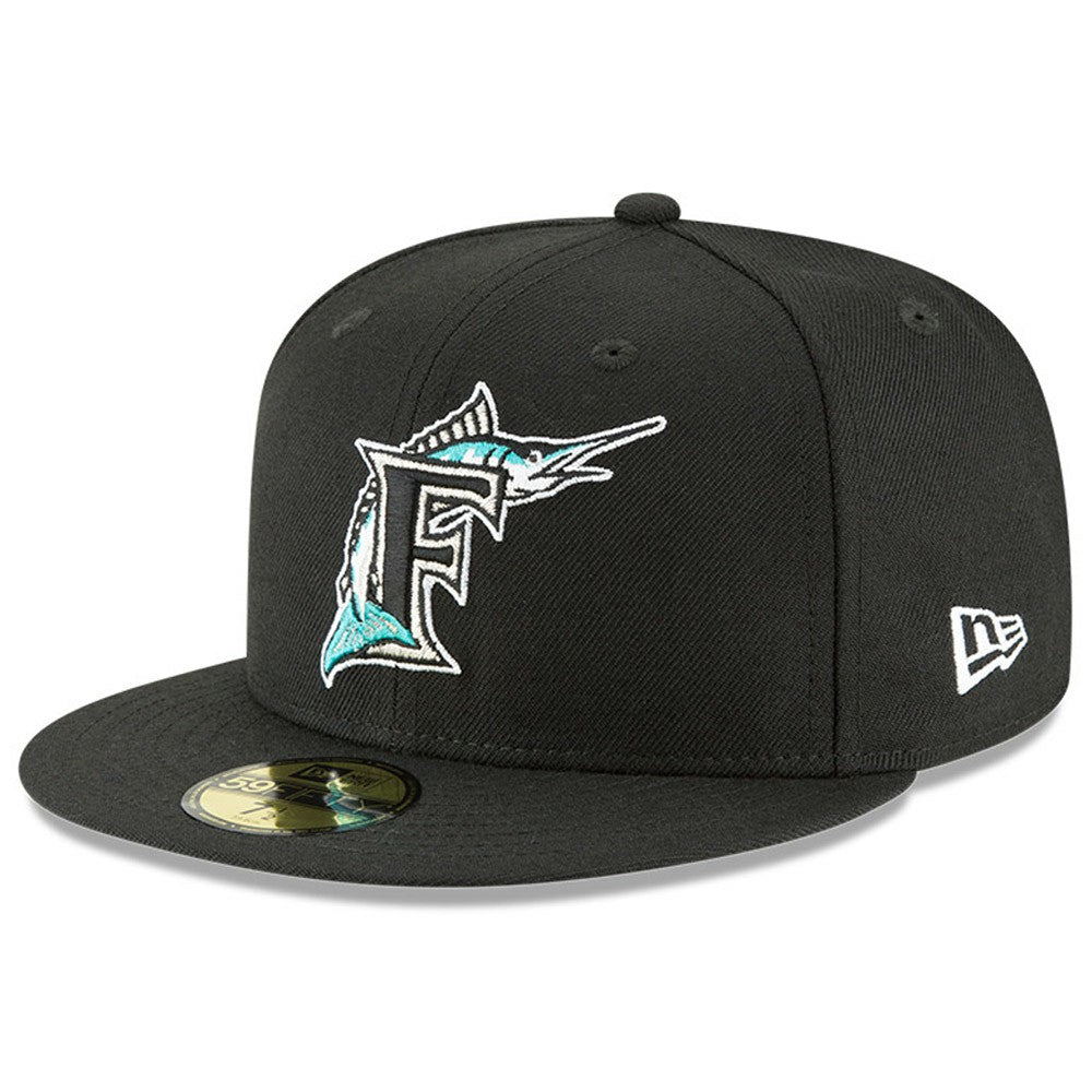 MLB Florida Marlins New Era Cooperstown Collection Wool 59FIFTY Fitted Hat