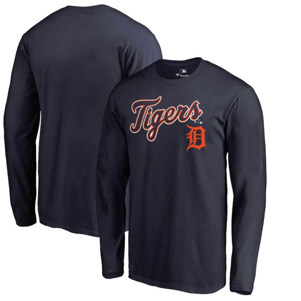 MLB Detroit Tigers Team Lockup Long Sleeve T-Shirt