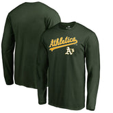 MLB Athletics Team Lockup Long Sleeve T-Shirt