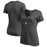 MLB Arizona Diamondbacks Women's Hometown Collection Snakeskin V-Neck T-Shirt