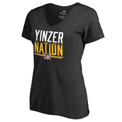MLB Pittsburgh Pirates Women's Hometown Collection Yinzer Nation V-Neck T-Shirt