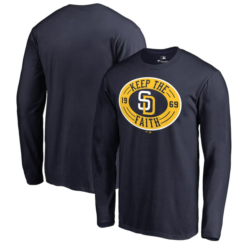 MLB San Diego Padres Hometown Collection Keep the Faith Long Sleeve T-Shirt