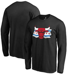 NBA Chicago Bulls Hometown Collection Chicago Flag Long Sleeve T-Shirt sale
