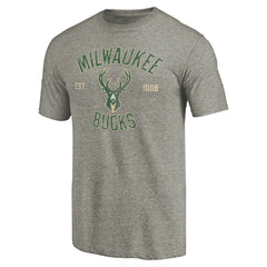 NBA Milwaukee Bucks Team Heritage Tri-Blend T-Shirt
