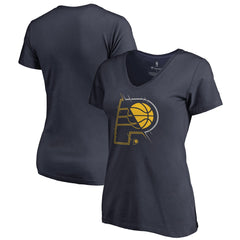 NBA Indiana Pacers Women's X-Ray Slim Fit V-Neck T-Shirt