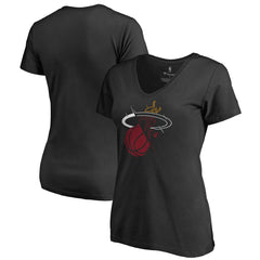 NBA Miami Heat Women's X-Ray Slim Fit V-Neck T-Shirt