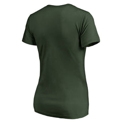 NBA Milwaukee Bucks Women's X-Ray Slim Fit V-Neck T-Shirt