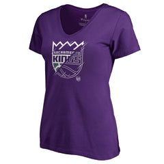 NBA Sacramento Kings Women's X-Ray Slim Fit V-Neck T-Shirt