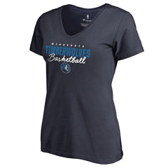 NBA Minnesota Timberwolves Women's Script Assist V-Neck T-Shirt