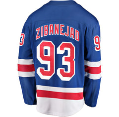 NHL Blue Mika Zibanejad New York Rangers Fanatics Home Breakaway Player Jersey