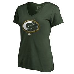 Women's X-Ray Slim Fit V-Neck T-Shirt - Green Bay Packers