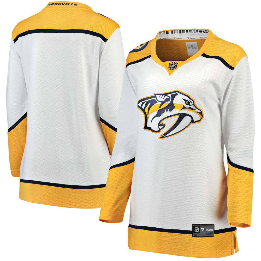 NHL White Nashville Predators Fanatics Women's Away Breakaway Jersey