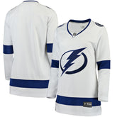 NHL White Tampa Bay Lightning Fanatics Women's Away Breakaway Jersey