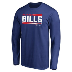 Iconic Collection On Side Stripe Long Sleeve T-Shirt - Buffalo Bills