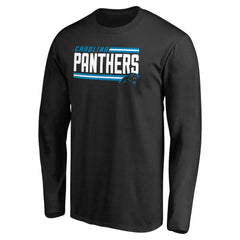Iconic Collection On Side Stripe Long Sleeve T-Shirt - Carolina Panthers