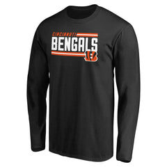 Iconic Collection On Side Stripe Long Sleeve T-Shirt - Cincinnati Bengals