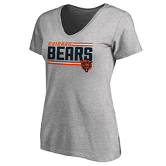 Women's Iconic Collection On Side Stripe V-Neck T-Shirt - Chicago Bears