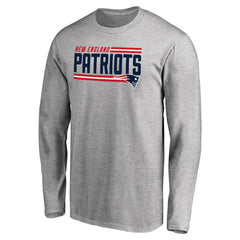 Iconic Collection On Side Stripe Long Sleeve T-Shirt - New England Patriots