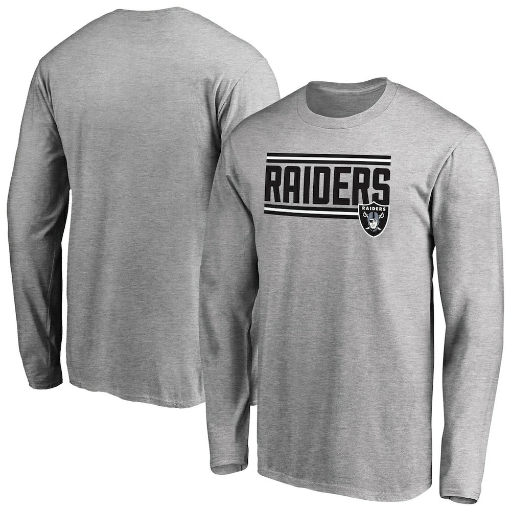 Iconic Collection On Side Stripe Long Sleeve T-Shirt - Las Vegas Raiders