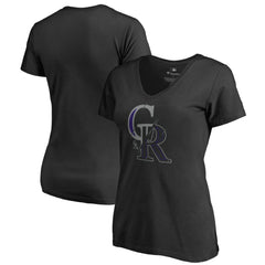 MLB Colorado Rockies Women's X-Ray V-Neck T-Shirt