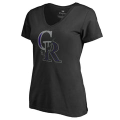 MLB Colorado Rockies Women's X-Ray V-Neck T-Shirt