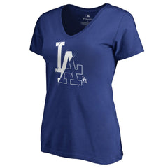 MLB Los Angeles Dodgers Women's X-Ray V-Neck T-Shirt