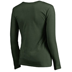 Women's Iconic Collection Script Assist Long Sleeve V-Neck T-Shirt - Green Bay Packers