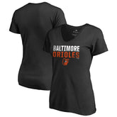 MLB Baltimore Orioles Women's Fade Out V-Neck T-Shirt