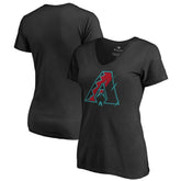 MLB Arizona Diamondbacks Women's X-Ray V-Neck T-Shirt