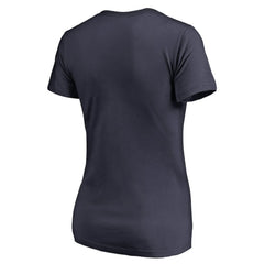 MLB Atlanta Braves Women's Onside Stripe V-Neck T-Shirt