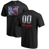 NHL Black New York Rangers Personalized Midnight Mascot T-Shirt