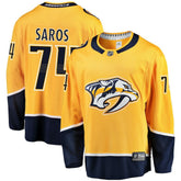 NHL Gold Juuse Saros Nashville Predators Fanatics Breakaway Player Jersey