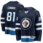 NHL Navy Kyle Connor Winnipeg Jets Fanatics Breakaway Replica Jersey