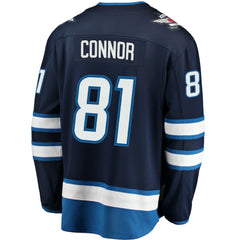 NHL Navy Kyle Connor Winnipeg Jets Fanatics Breakaway Replica Jersey
