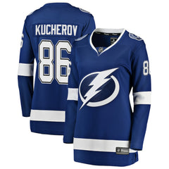NHL Blue Nikita Kucherov Tampa Bay Lightning Fanatics Women's Home Breakaway Jersey