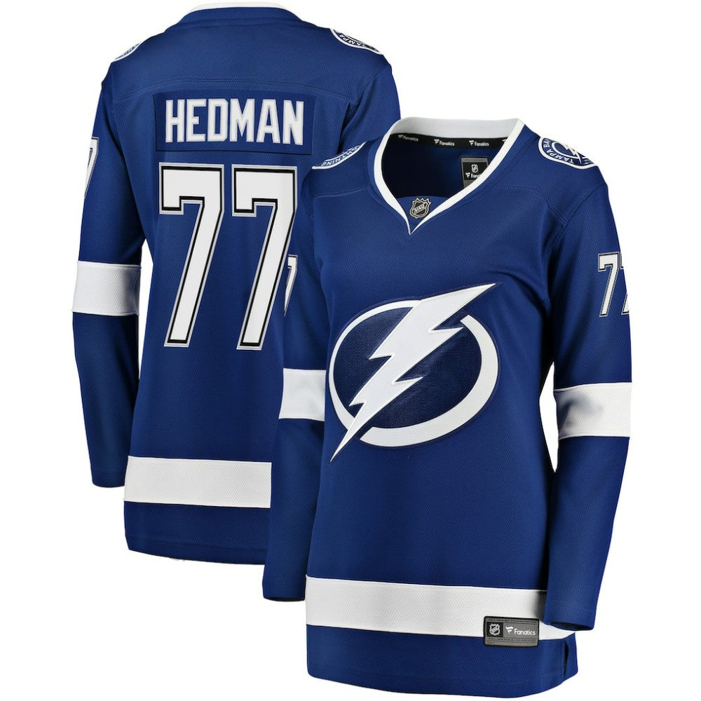 NHL Blue Victor Hedman Tampa Bay Lightning Fanatics Women's Home Breakaway Jersey