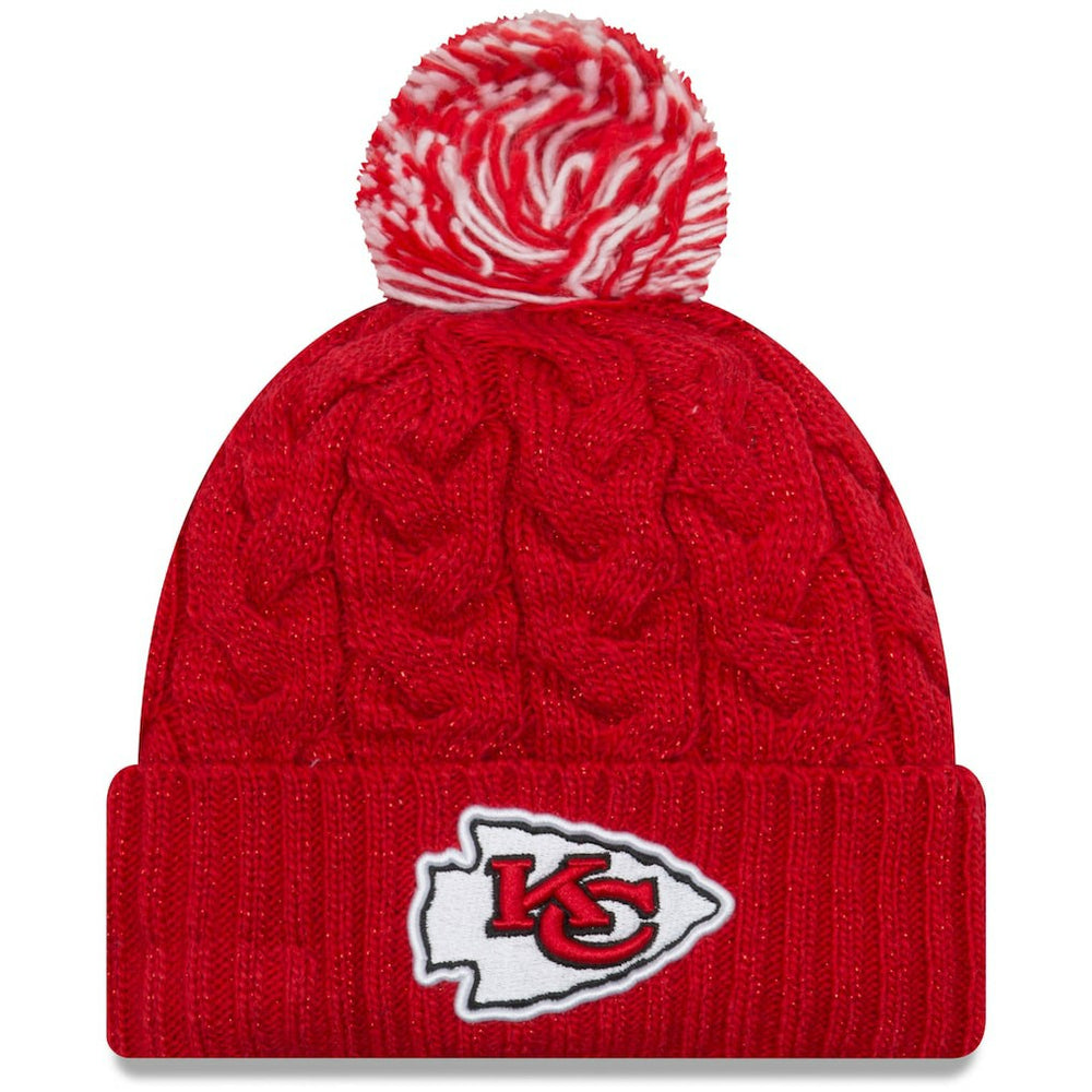 Women's Cozy Cable Cuffed Knit Hat - Kansas City Chiefs