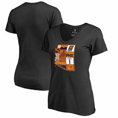 NBA Devin Booker Phoenix Suns Women's Player State V-Neck T-Shirt