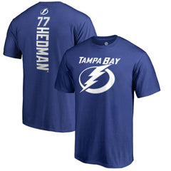 NHL Blue Victor Hedman Tampa Bay Lightning Backer T-Shirt