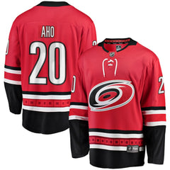 NHL Red Sebastian Aho Carolina Hurricanes Fanatics Alternate Breakaway Player Jersey