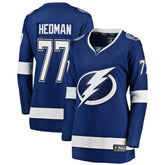 NHL Blue Victor Hedman Tampa Bay Lightning Fanatics Women's Breakaway Player Jersey