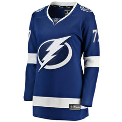 NHL Blue Victor Hedman Tampa Bay Lightning Fanatics Women's Breakaway Player Jersey