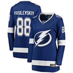 NHL Blue Andrei Vasilevskiy Tampa Bay Lightning Fanatics Women's Breakaway Player Jersey