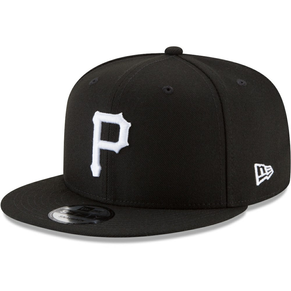 MLB Pittsburgh Pirates New Era Black & White 9FIFTY Snapback Hat