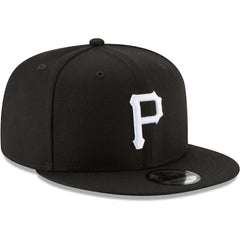 MLB Pittsburgh Pirates New Era Black & White 9FIFTY Snapback Hat