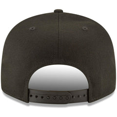 MLB Texas Rangers New Era Black on Black 9FIFTY Team Snapback Adjustable Hat