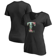MLB Texas Rangers Women's Lovely V-Neck T-Shirt