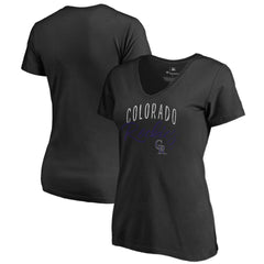MLB Colorado Rockies Women's Graceful V-Neck T-Shirt
