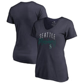 MLB Seattle Mariners Women's Graceful V-Neck T-Shirt
